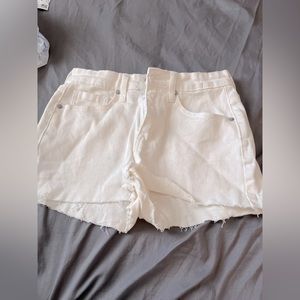 White Denim Shorts